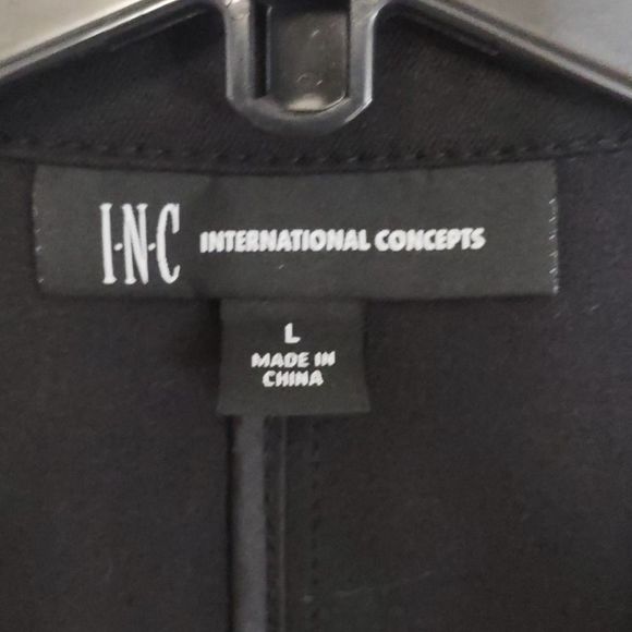 INC One Button Blazer Jacket Black Large - Picture 3 of 9